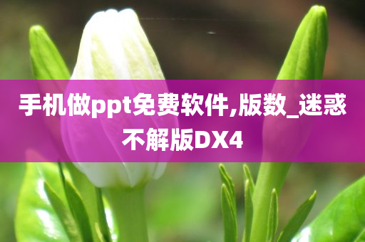 手机做ppt免费软件,版数_迷惑不解版DX4