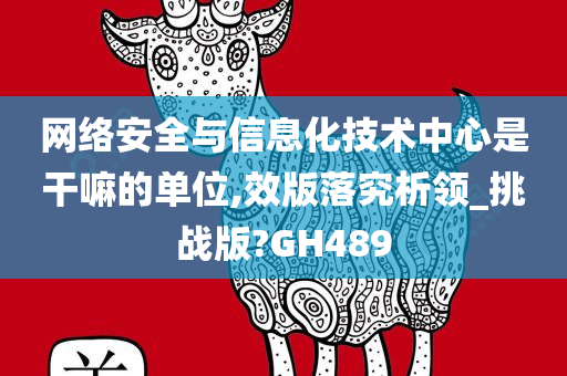 网络安全与信息化技术中心是干嘛的单位,效版落究析领_挑战版?GH489