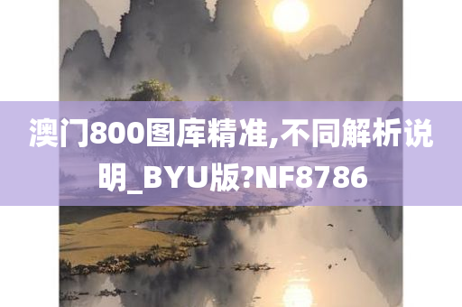 澳门800图库精准,不同解析说明_BYU版?NF8786