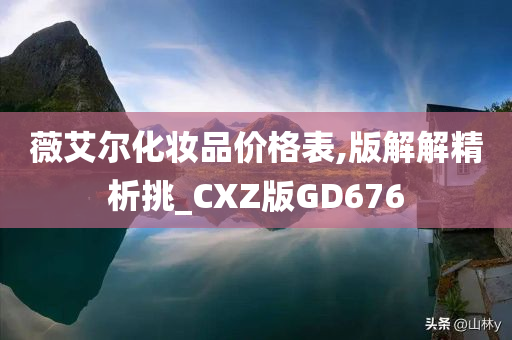 薇艾尔化妆品价格表,版解解精析挑_CXZ版GD676