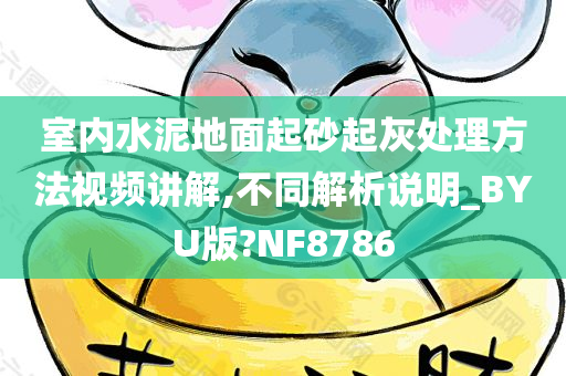 室内水泥地面起砂起灰处理方法视频讲解,不同解析说明_BYU版?NF8786