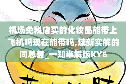 机场免税店买的化妆品能带上飞机吗现在能带吗,域新实解的同总复_一知半解版KY6