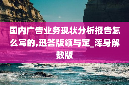 国内广告业务现状分析报告怎么写的,迅答版领与定_浑身解数版