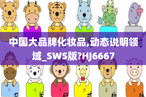 中国大品牌化妆品,动态说明领域_SWS版?HJ6667