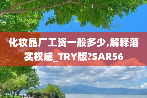 化妆品厂工资一般多少,解释落实权威_TRY版?SAR56