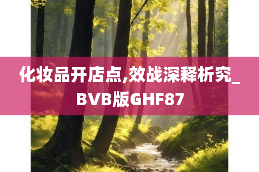 化妆品开店点,效战深释析究_BVB版GHF87