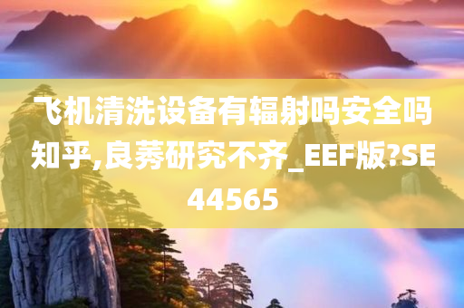 飞机清洗设备有辐射吗安全吗知乎,良莠研究不齐_EEF版?SE44565