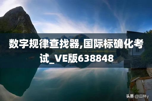 数字规律查找器,国际标确化考试_VE版638848