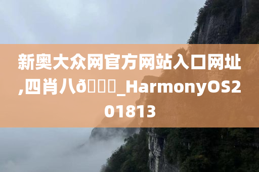 新奥大众网官方网站入口网址,四肖八🐎_HarmonyOS201813