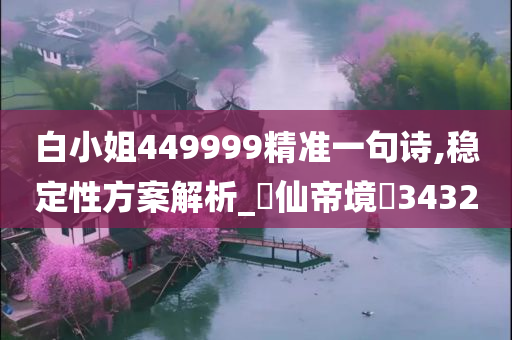 白小姐449999精准一句诗,稳定性方案解析_‌仙帝境‌3432