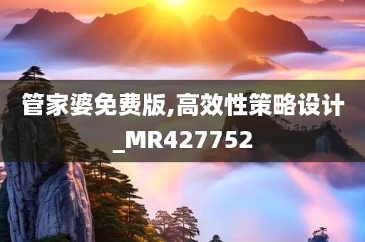 管家婆免费版,高效性策略设计_MR427752