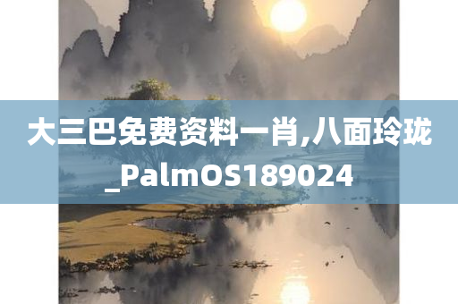 大三巴免费资料一肖,八面玲珑_PalmOS189024