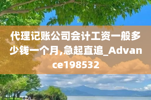 代理记账公司会计工资一般多少钱一个月,急起直追_Advance198532