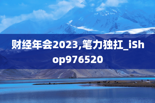 财经年会2023,笔力独扛_iShop976520