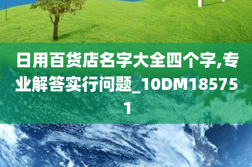 日用百货店名字大全四个字,专业解答实行问题_10DM185751