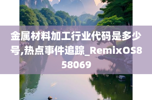 金属材料加工行业代码是多少号,热点事件追踪_RemixOS858069