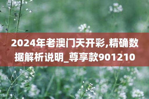 2024年老澳门天开彩,精确数据解析说明_尊享款901210