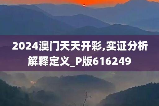 2024澳门天天开彩,实证分析解释定义_P版616249