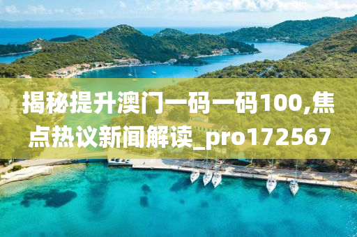 揭秘提升澳门一码一码100,焦点热议新闻解读_pro172567