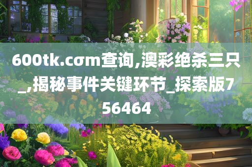 600tk.cσm查询,澳彩绝杀三只_,揭秘事件关键环节_探索版756464