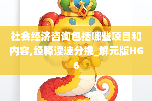 社会经济咨询包括哪些项目和内容,经释读速分挑_解元版HG6