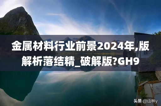 金属材料行业前景2024年,版解析落结精_破解版?GH9