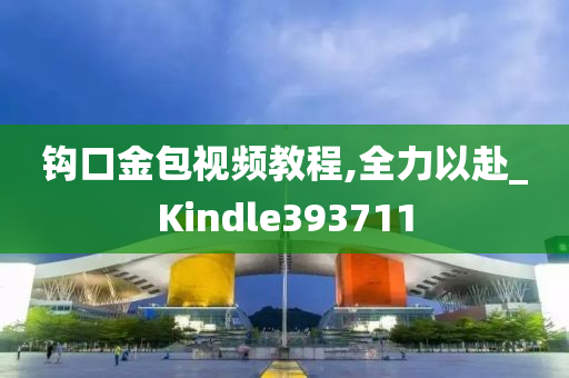 钩口金包视频教程,全力以赴_Kindle393711