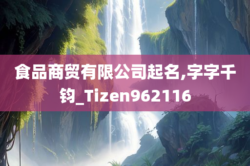 食品商贸有限公司起名,字字千钧_Tizen962116