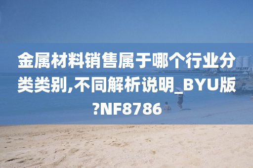 金属材料销售属于哪个行业分类类别,不同解析说明_BYU版?NF8786