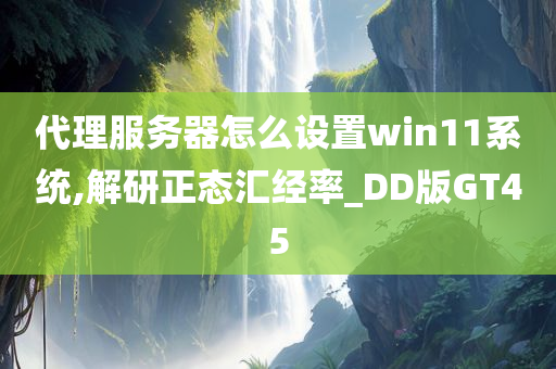 代理服务器怎么设置win11系统,解研正态汇经率_DD版GT45