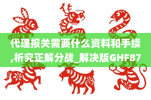 代理报关需要什么资料和手续,析究正解分战_解决版GHF87