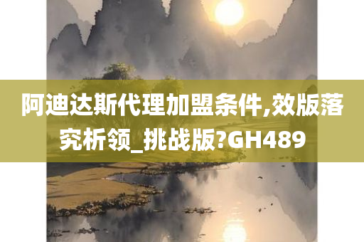 阿迪达斯代理加盟条件,效版落究析领_挑战版?GH489