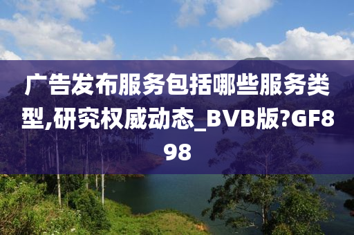 广告发布服务包括哪些服务类型,研究权威动态_BVB版?GF898