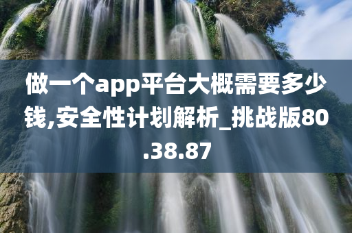 做一个app平台大概需要多少钱,安全性计划解析_挑战版80.38.87