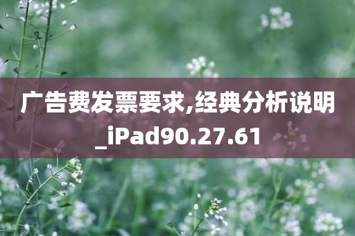 广告费发票要求,经典分析说明_iPad90.27.61