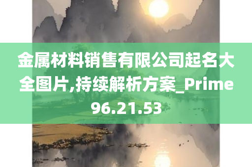 金属材料销售有限公司起名大全图片,持续解析方案_Prime96.21.53