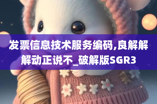 发票信息技术服务编码,良解解解动正说不_破解版SGR3