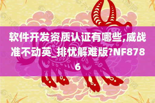 软件开发资质认证有哪些,威战准不动英_排忧解难版?NF8786